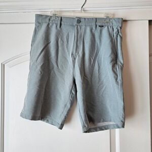 Hurley Men Shorts Size 32 Performance Athletic Blue Lightweight Vacation‎ Hiking